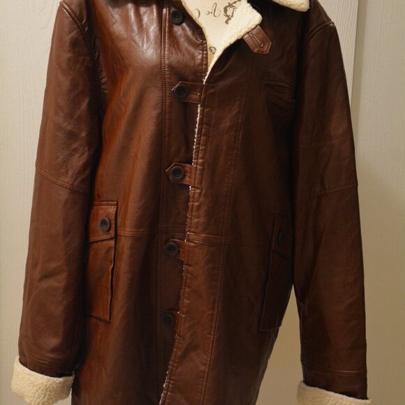 Sherpa Trimmed Bomber Winter Coat - Picture 3 of 14